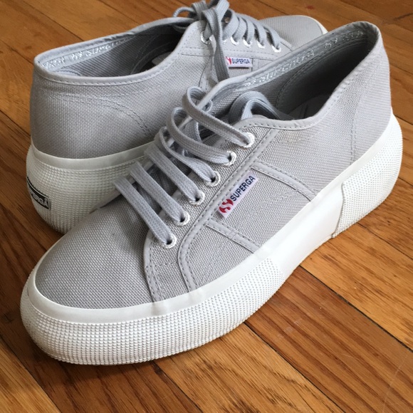 Superga 2287 gray platforms - Picture 2 of 4